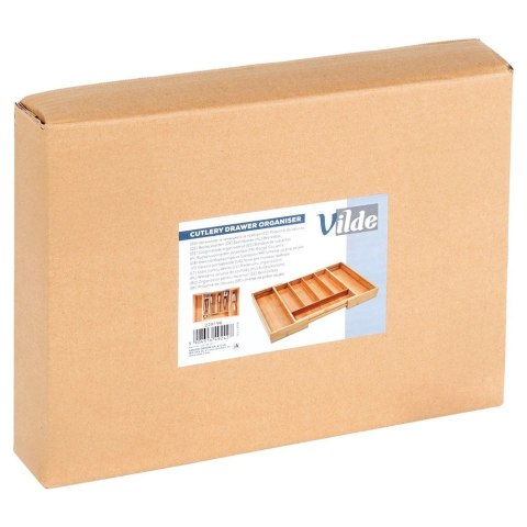 Wkład na Sztućce do Szuflady VILDE Bambus Rozsuwany 28-45 cm