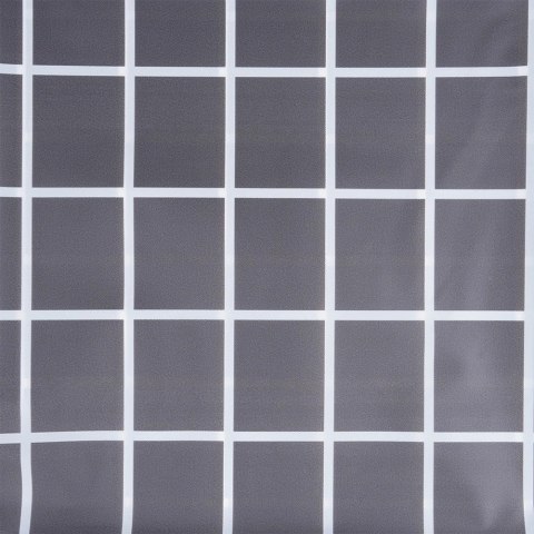 Zasłona Prysznicowa 180 x 180 cm VILDE Wodoodporna PEVA W Kratkę