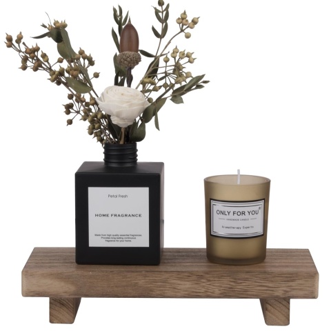 Drewniany stojak na cokole do wystroju domu wiejskiego 8,6 cala Mały