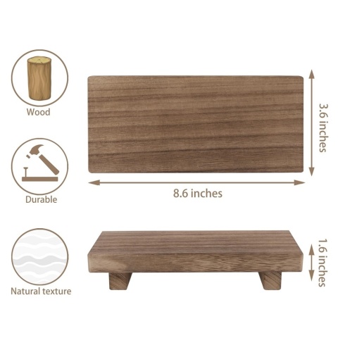 Drewniany stojak na cokole do wystroju domu wiejskiego 8,6 cala Mały