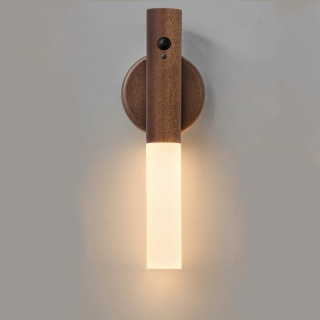 Inteligentny czujnik ruchu Lampka nocna LED Akumulatorowa magnetyczna lampa ścienna Przenośna do przedpokoju Sypialnia Schody