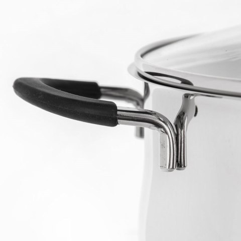 Zestaw Garnków 10 el. ORION DALIE Stal Nierdzewna Silikonowy Uchwyt