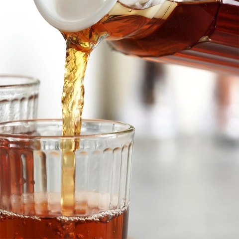 Zestaw Szklanki Dzbanek Szklany z Pokrywką Solidny EXCELLENT HOUSEWARE 5el.