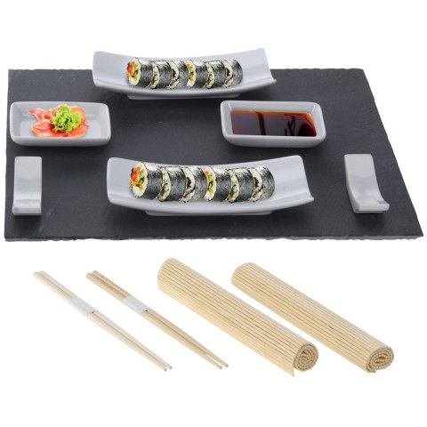 Zestaw do Serwowania Podawania Sushi Porcelanowy EXCELLENT HOUSEWARE 13 el.