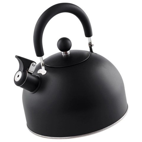 Czajnik z Gwizdkiem Stalowy Czarny Indukcja Gaz Tradycyjny VILE 3 L