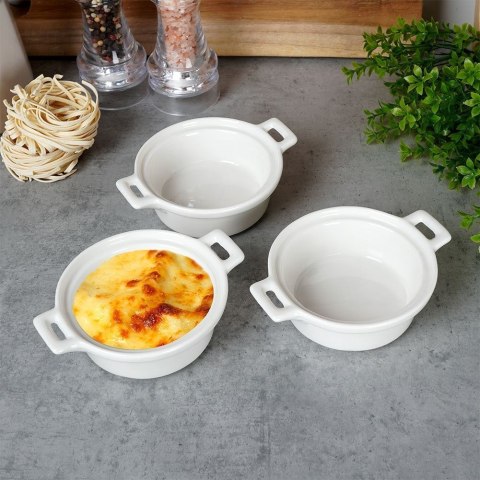 Miseczki do Zapiekania z Uchwytem 130 ml Zestaw 3 szt EXCELLENT HOUSEWARE