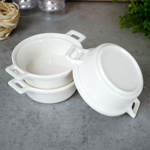 Miseczki do Zapiekania z Uchwytem 130 ml Zestaw 3 szt EXCELLENT HOUSEWARE