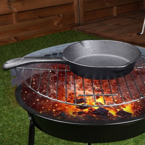 Żeliwna Okrągła Patelnia do Wylewania na Gaz ORION 16 cm