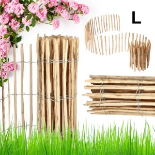 Płotek ogrodowy LESZCZYNOWY, obrzeża łupanka długość 5m, wys. 100cm OA04WZ2