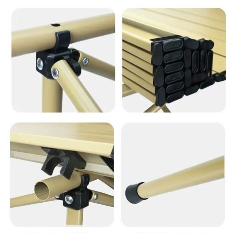 Składany stół cateringowy, turystyczny, piknikowy 95 x 56 cm beżowy SC09K