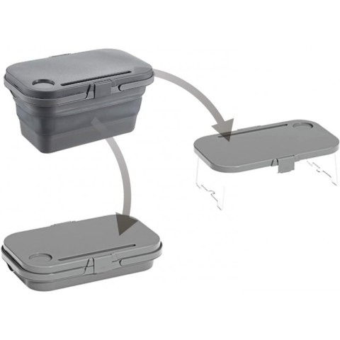 Uniwersalny składany kosz piknikowy 3w1, stolik, pojemnik KP03SZ