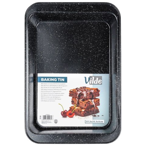 Brytfanna Granitowa VILDE 37,5 x 25,5 x 5 cm Stal Węglowa do 230°C