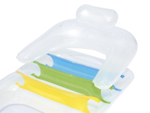 Dmuchany Fotel Materac do Pływania Leżak do Basenu BESTWAY 165x89 cm