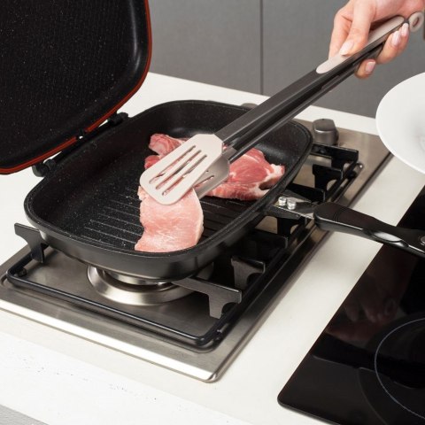 Dwustronna Patelnia Grillowa Zamykana Granitowa NAVA