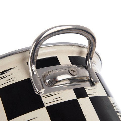 Garnek Emaliowany 1,5 L ORION SZACHOWNICA 18 cm Indukcja Zmywarka