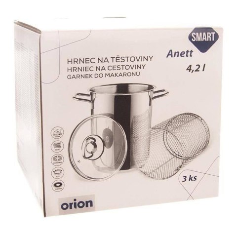 Garnek do Szparagów ORION ANETT Stal 4,2 L Sitko Indukcja Zmywarka