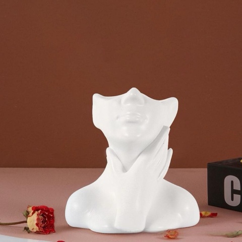 1PC Lekki, luksusowy uchwyt na długopis artystyczny, uroczy schowek na biurko w kształcie ludzkiego ciała, akcesoria do akademika biurowego, wystrój domu