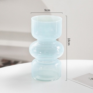 Retro nieregularny szklany wazon domowy salon stół jadalny LLuxury dekoracja wazony na kwiaty