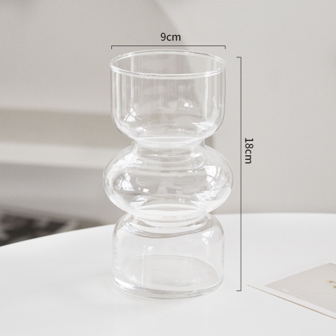 Retro nieregularny szklany wazon domowy salon stół jadalny LLuxury dekoracja wazony na kwiaty