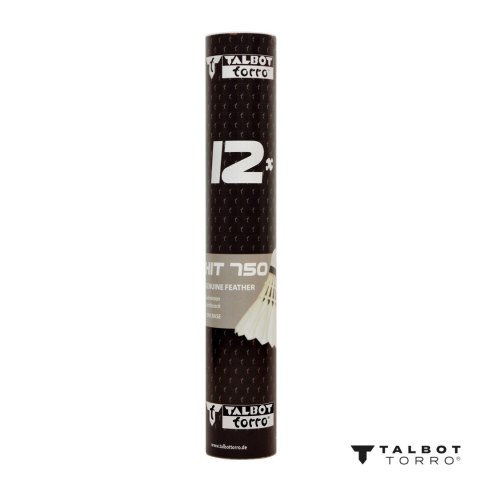 Lotki do Badmintona Nylonowe Białe Wytrzymałe TALBOT TORRO 12 szt.