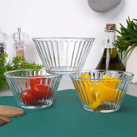 Miseczki 11,5 cm 270 ml Szkło 3 szt do Zmywarki EXCELLENT HOUSEWARE