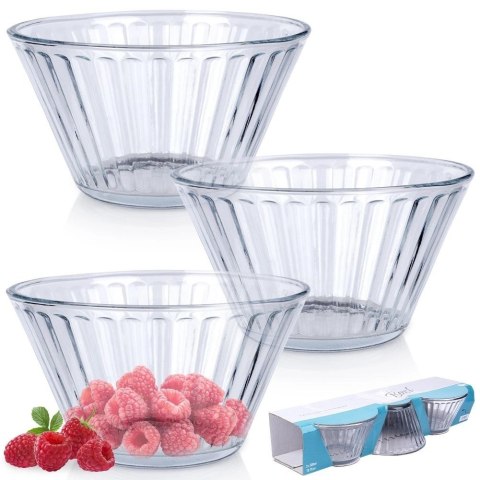 Miseczki 11,5 cm 270 ml Szkło 3 szt do Zmywarki EXCELLENT HOUSEWARE