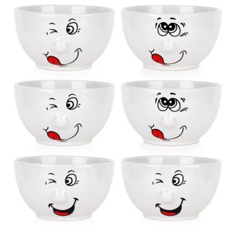 Miseczki Ceramiczne 13,5 cm 550 ml Zestaw 6 szt Buźki SIAKI COLLECTION