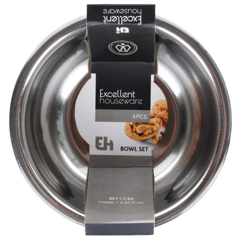 Miseczki Stal Nierdzewna 270 ml Zestaw do Zmywarki EXCELLENT HOUSEWARE