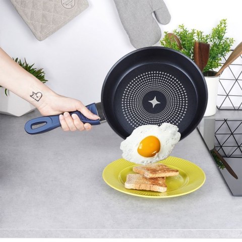 Patelnia Diamentowa Ceramiczna Nieprzywierająca Gaz Indukcja ORION 24 cm