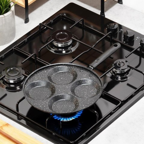 Patelnia do Jajek Granitowa 4 Otwory 24 cm VILDE Line Nieprzywierająca