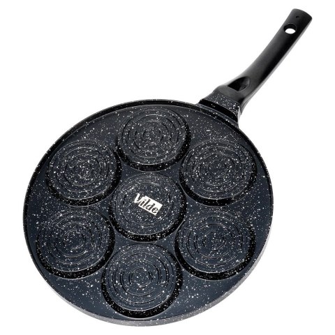 Patelnia do Jajek Granitowa 7 Otworów 26 cm VILDE Nieprzywierająca Buźki