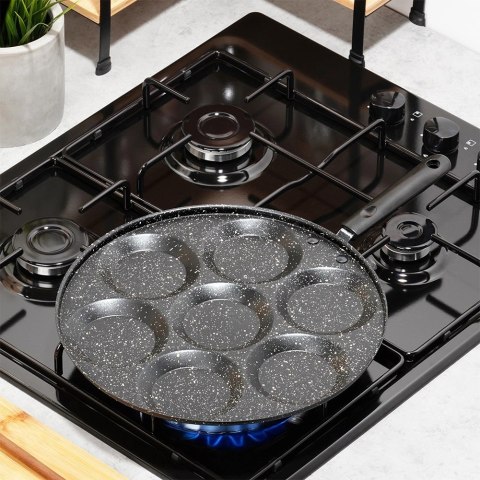 Patelnia do Jajek Granitowa 7 Otworów 30 cm VILDE Basic Line