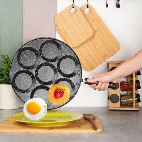 Patelnia do Jajek Granitowa 7 Otworów 30 cm VILDE Basic Line