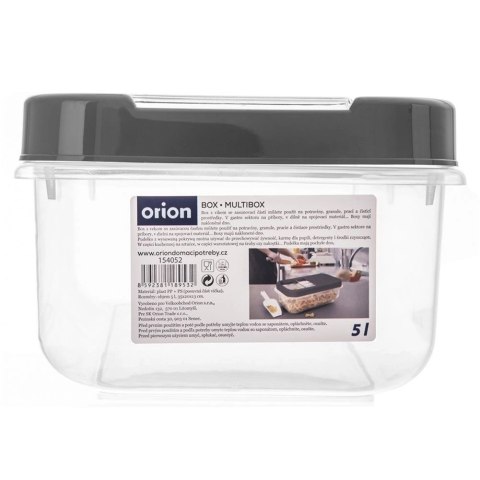 Pojemnik na Żywność Proszek Karmę Plastikowy Uniwersalny ORION 35 x 19 cm