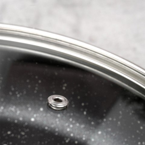 Pokrywka Szklana do Garnka Patelni Żaroodporna Okrągła NAVA 24 cm