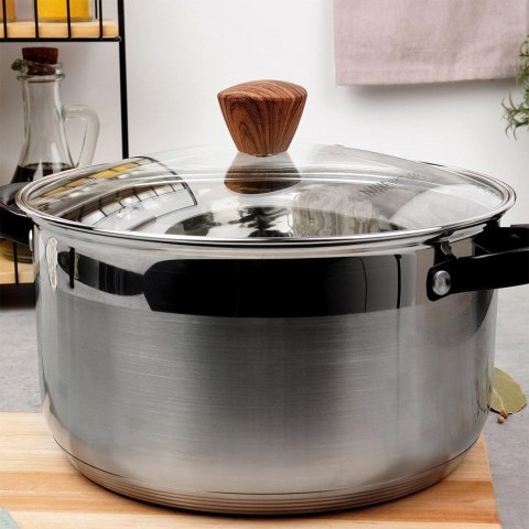 Pokrywka Szklana do Garnka Patelni Żaroodporna Okrągła NAVA 24 cm