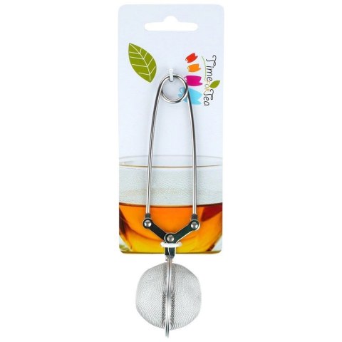 Sitko do Zaparzania Herbaty Szczypce Podwójna Siatka Stal 5 x 16 cm VILDE