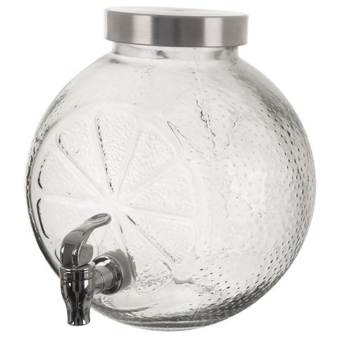 Słój Dozownik Dyspenser do Napojów Soku z Kranikiem Szklany ORION 5,4 L