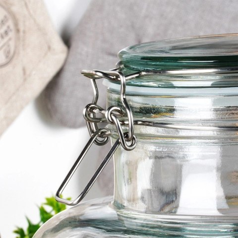 Słój Dozownik Dyspenser do Napojów z Kranikiem Pokrywką Szklany VILDE 8 L