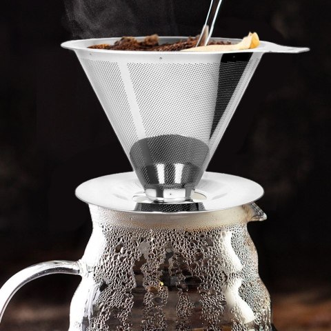Stalowy Filtr do Parzenia Kawy Sitkowy do Szklanki ORION