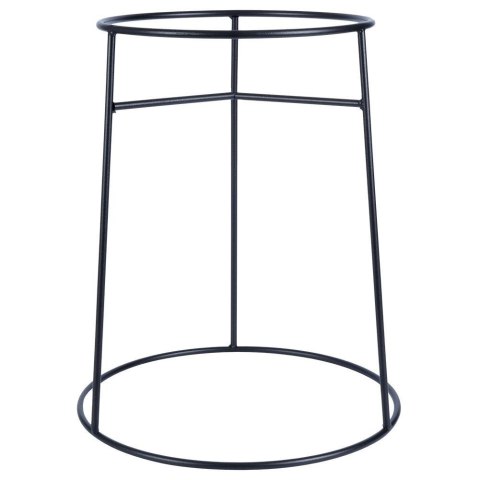 Stojak na Doniczkę Metalowy Czarny Dwustronny Dekoracyjny 45x53 cm VILDE