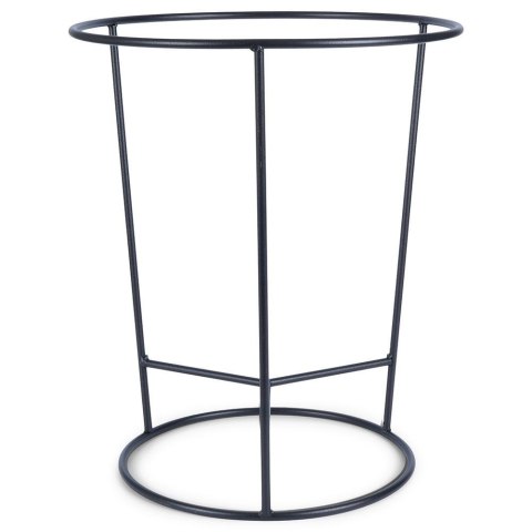 Stojak na Doniczkę Metalowy Czarny Dwustronny Dekoracyjny 45x53 cm VILDE