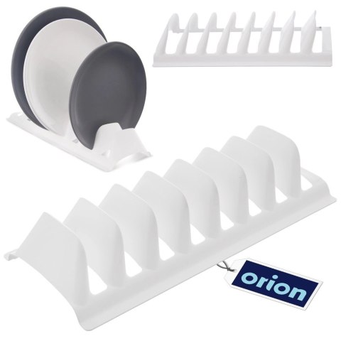Stojak na Pokrywki Talerze Biały Organizer Szafka 8 szt. 29,5 cm ORION