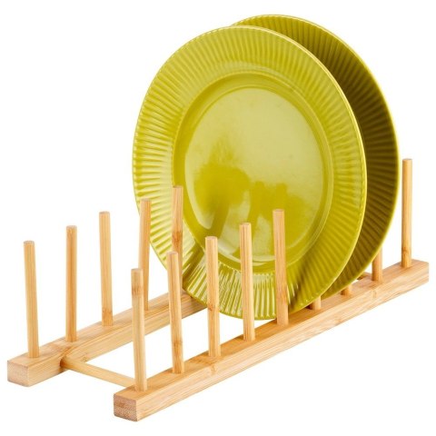 Stojak na Pokrywki i Talerze Bambusowy Organizer 8 szt. 34,5 cm VILDE