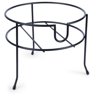 Stojak Pod Słój z Kranikiem Metalowy Czarny Stabilny 23,5 cm VILDE