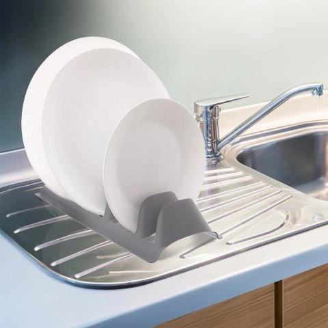 Stojak na Pokrywki Talerze Szary Organizer 8 szt. do Zmywarki ORION