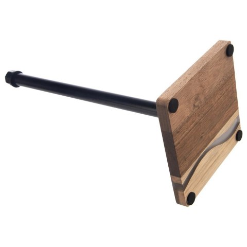 Stojak na Ręcznik Papierowy Metalowy Drewniany Loft Czarny ORION 35 cm