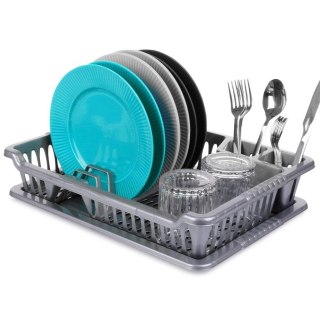 Suszarka na Naczynia Szara Ociekacz z Tacą na Talerze 40 cm ORION