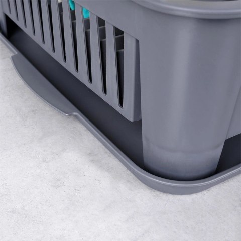 Suszarka na Naczynia Talerze Pojemna Szara ORION 43,5 x 32 x 12 cm