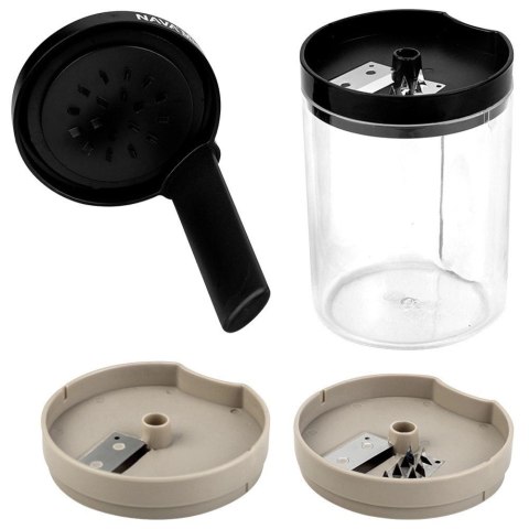 Szatkownica do Warzyw Owoców z Pojemnikiem Spiralna 3w1 NAVA 20 cm